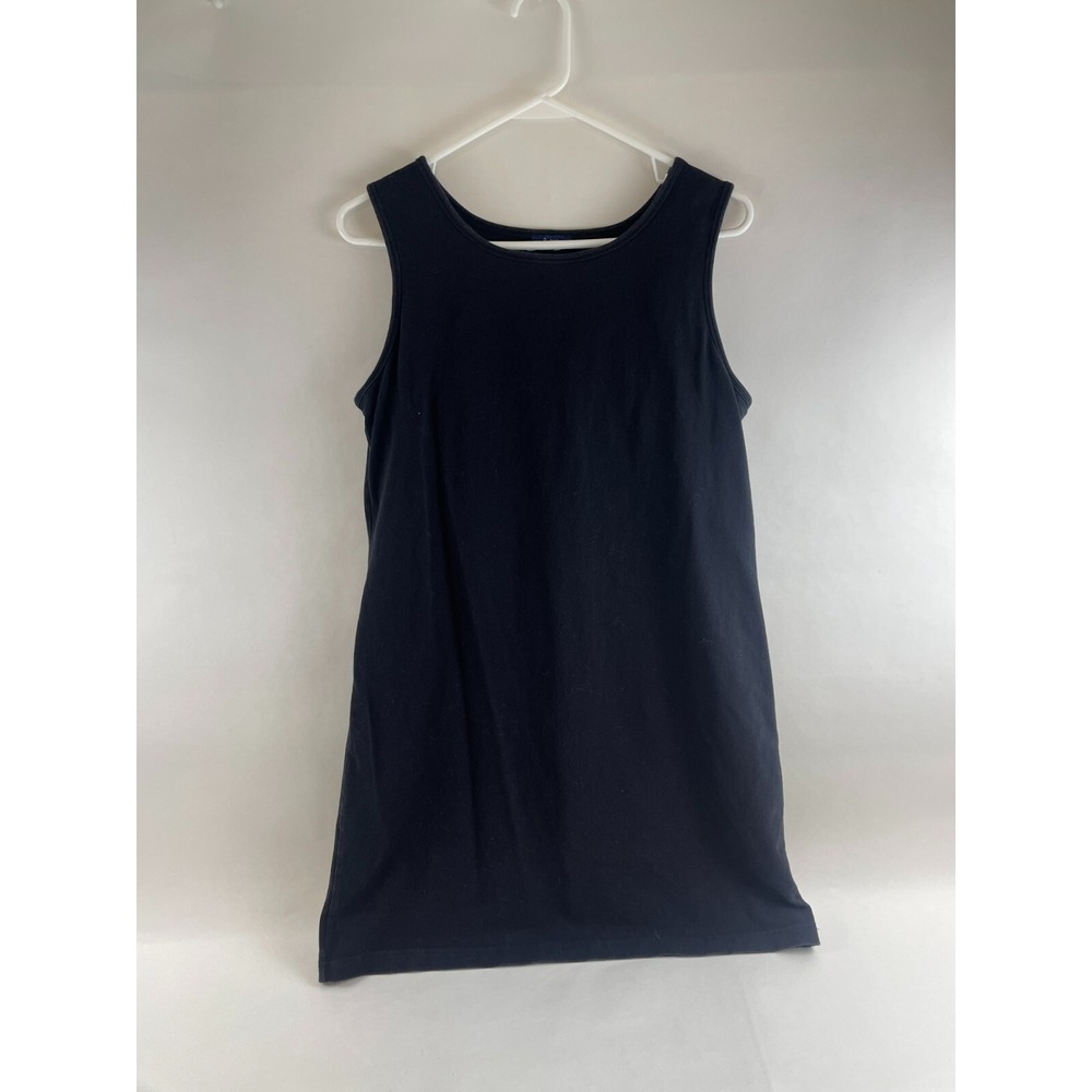 Reitmans Dress Women's Size Large Navy Blue Above Knee Round Neck Sleeveless